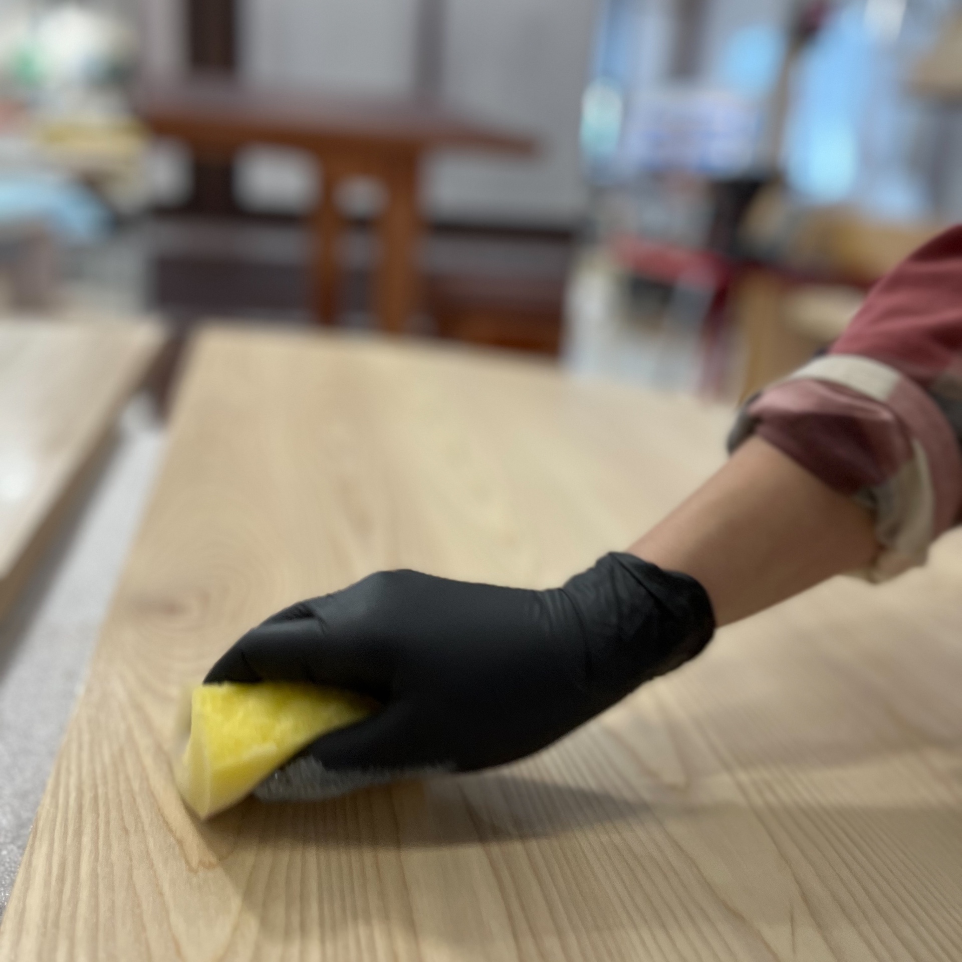 Detaljbild på ytbehandling