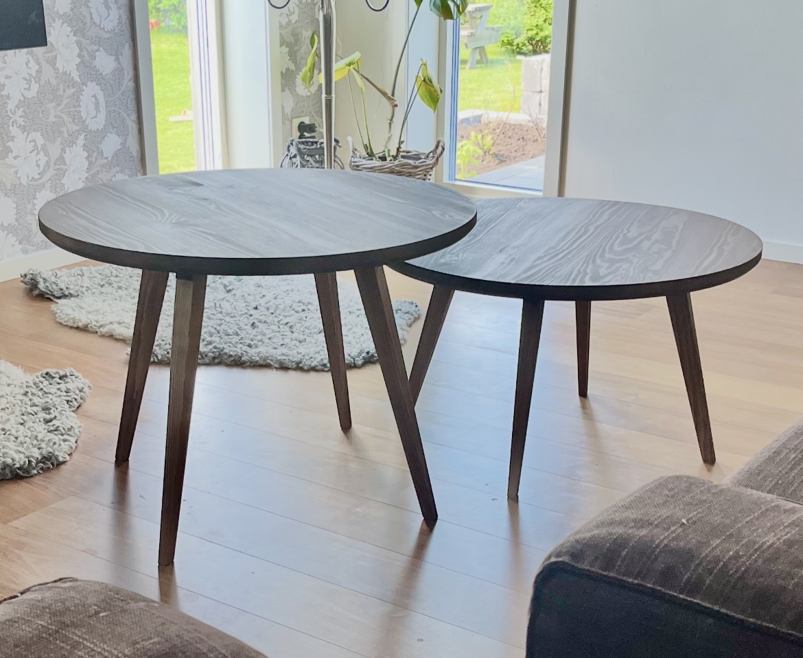 Runt soffbord i trä - bild 2